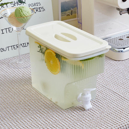 3.9L Water Jug with Tap Beverage Drink Dispenser Refrigerator Lemonade Container