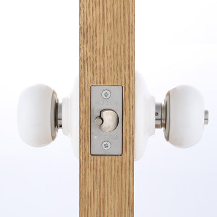 Ceramics Door Knob Lock Key Locking Set Interior Exterior Knob Bedroom Bathroom