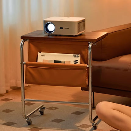 Wheeled Desk For Home Office Bedroom Lockable Wheels Space Saving Sturdy Use