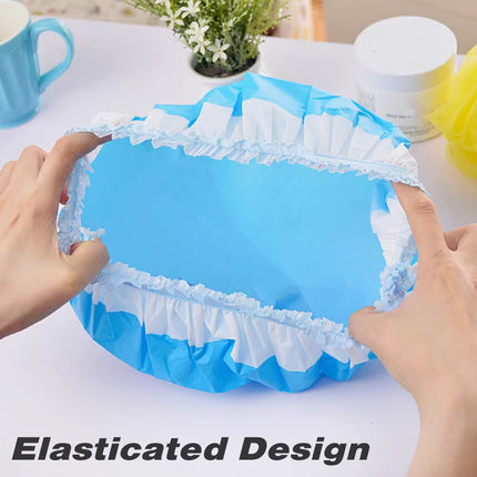 EVA Shower Cap Hair Cover Elastic Bath Reusable Kitchen Oil Splash Cap