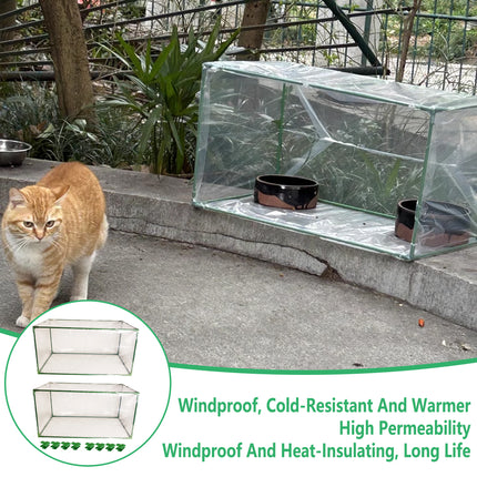 2pcs Mini Greenhouse Portable PVC Greenhouse Square Small Greenhouse Cover