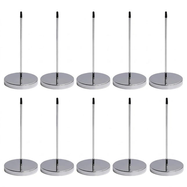 Stainless Steel Bill Receipt Spike Holder Set of 10 Order Ticket Organiser