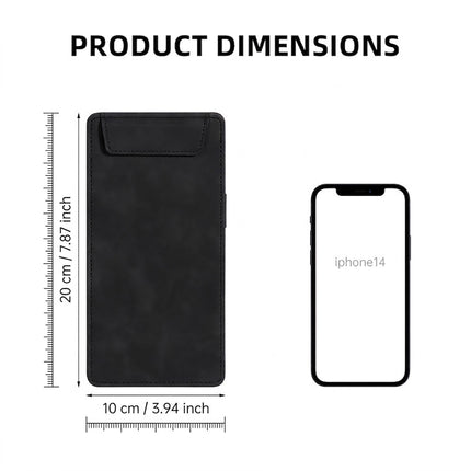 Black Faux Leather Menu Bill Holders A6 8 Pack