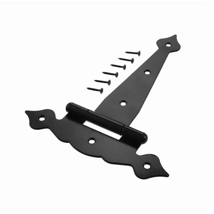 Shed Hinges 4PCS Heavy Duty Strap Hinge for Wooden Gate Barn Door Fence Hardware