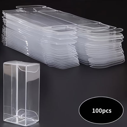 Clear Plastic Display Boxes with Lids 100 Pack