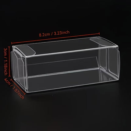 Clear Plastic Display Boxes with Lids 100 Pack