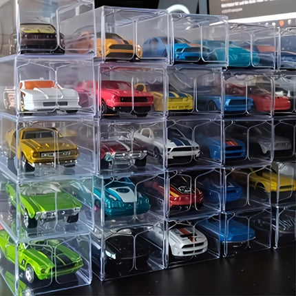 Clear Plastic Display Boxes with Lids 100 Pack