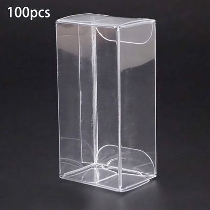 Clear Plastic Display Boxes with Lids 100 Pack