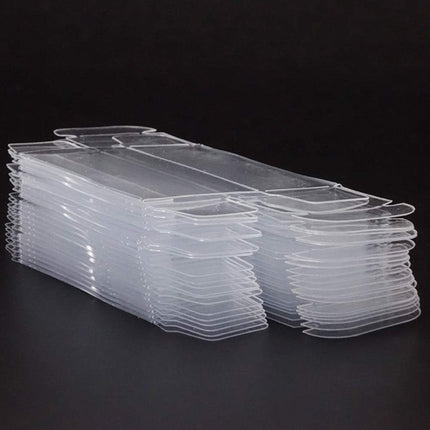 Clear Plastic Display Boxes with Lids 100 Pack