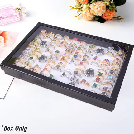 Jewelry Ring Box Earrings Storage Tray Display Organizer for Accessories
