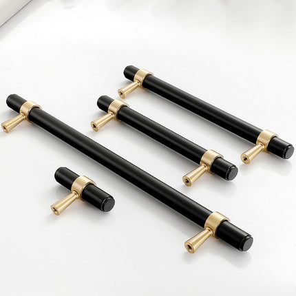 8 Sizes Pure Copper Cabinet Handles Long Drawer Pulls for Wardrobe Door Furniture