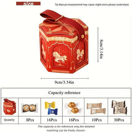 Carousel Hexagon Favour Boxes 20 Pack 3 Colours
