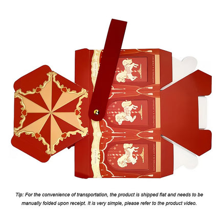 Carousel Hexagon Favour Boxes 20 Pack 3 Colours