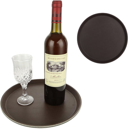 Non Slip Round Serving Trays 2 Pack 28cm