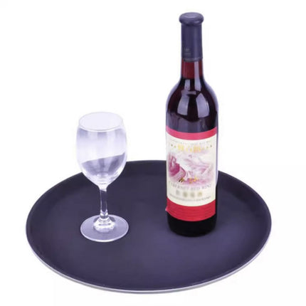 Non Slip Round Serving Trays 2 Pack 28cm