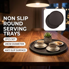 Non Slip Round Serving Trays 2 Pack 28cm