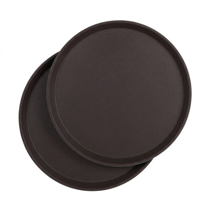 Non Slip Round Serving Trays 2 Pack 28cm