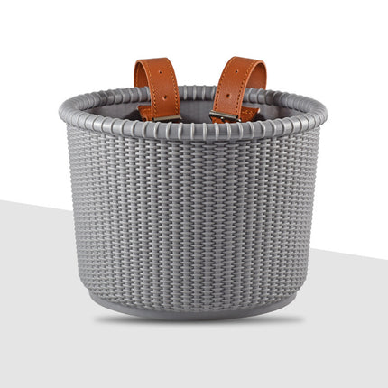 Lightweight Woven Bike Basket Handlebar Storage for Small Bicycles