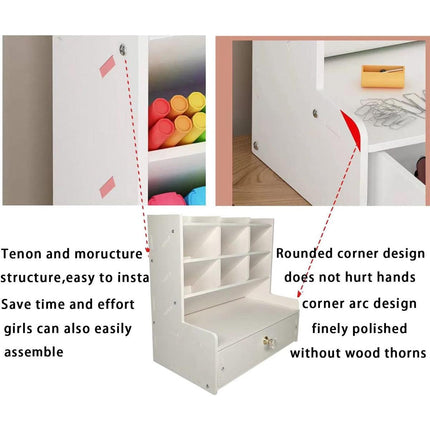 Office Desk Organizer Storage Drawer Pen Pencil Holder DIY Case Storage Rack