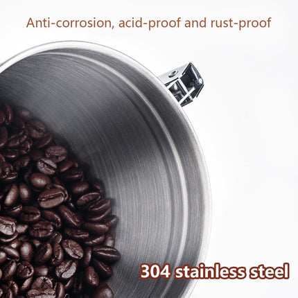 Stainless Steel Coffee Bean Tea Airtight Canister Leakproof Moistureproof