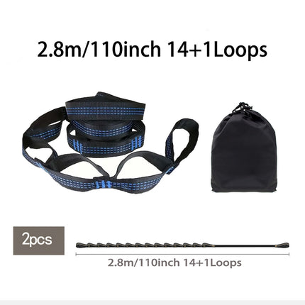 2PCS Hammock Straps Adjustable Sturdy Durable for Camping Hiking Outdoor Use