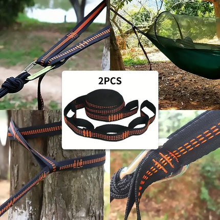 2PCS Hammock Straps Adjustable Sturdy Durable for Camping Hiking Outdoor Use