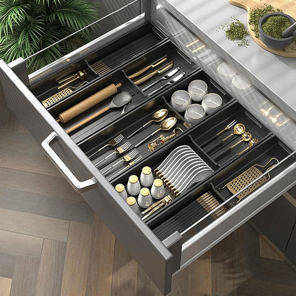 Kitchen Cabinet Drawer Cutlery Tray Utensil Organiser Insert Divider Storage
