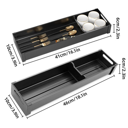 Kitchen Cabinet Drawer Cutlery Tray Utensil Organiser Insert Divider Storage