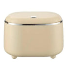 Small Desktop Trash Can Oval Pop Up Lid Rubbish Bin Waste Organizer Container