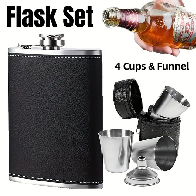 Portable Stainless Steel Wine Pot Small Outdoor Wine Bottle Wine Flask