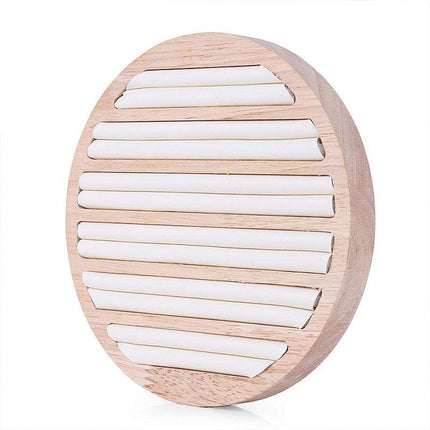 Wooden Round Ring Holder Display Stand Jewellery Storage Accessory Organizer