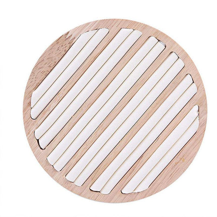 Wooden Round Ring Holder Display Stand Jewellery Storage Accessory Organizer