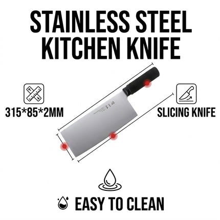 Stainless Steel Slicing Kitchen Knife 315mm Blade
