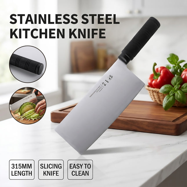Stainless Steel Slicing Kitchen Knife 315mm Blade