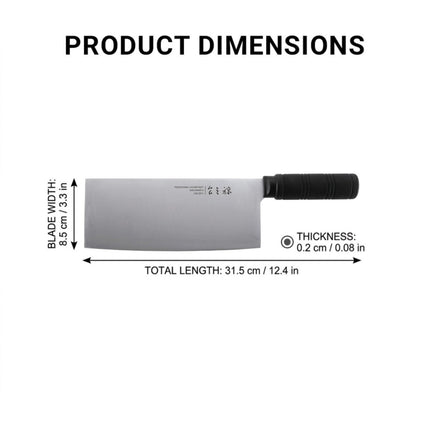 Stainless Steel Slicing Kitchen Knife 315mm Blade