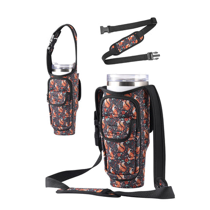 Outdoor Multi Function Crossbody Cup Holder Durable for Hiking Camping Travel
