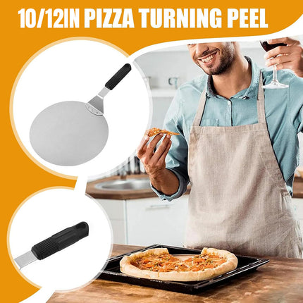 Stainless Steel Round Pizza Peel 10 or 12 Inch
