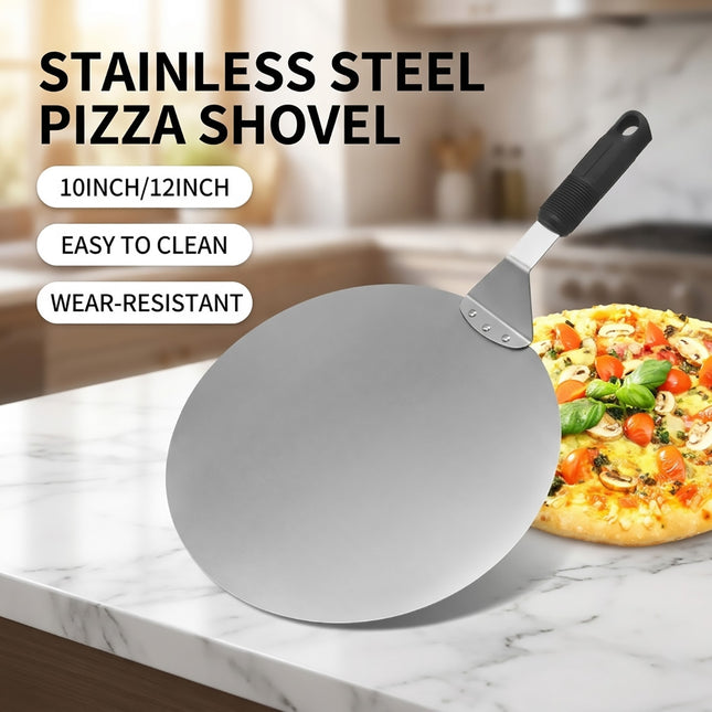 Stainless Steel Round Pizza Peel 10 or 12 Inch