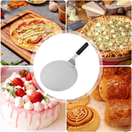 Stainless Steel Round Pizza Peel 10 or 12 Inch