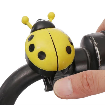 4PCS Ladybug Bicycle Bell Colourful Beetle Bike Horn Cycling Ring Bell for Road