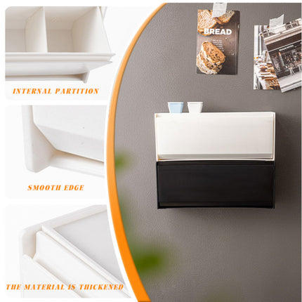 Wall Mount Flip Divider Storage Boxes 3 Pack Mix