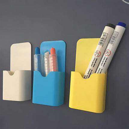 Plastic Magnetic Pen Holder Erase Marker Storage Box Pencil Organizer For Home