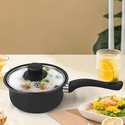 Black Nonstick Cookware and Utensil Set 10 Piece Iron