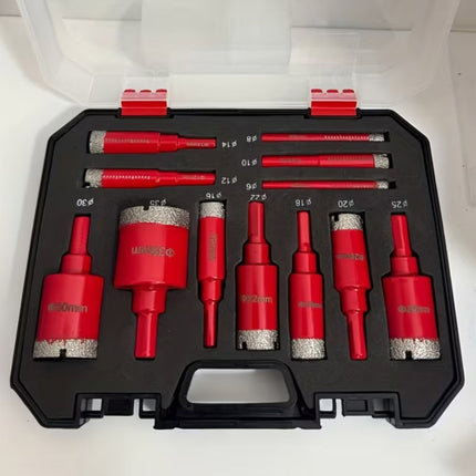 12 Piece Diamond Hole Saw Set 6mm to 35mm Glass Marble