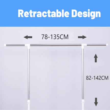 Floor-Standing Clothes Drying Rack Space Saving Durable for Home Balcony Use