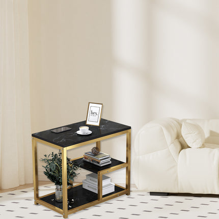 Marble Coffee Table Nesting Tables Sofa Side Bed End Table For Living Room