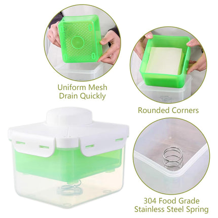 Tofu Press Mold Box Water Drainer Container Kitchen Tool for Homemade Bean Curd