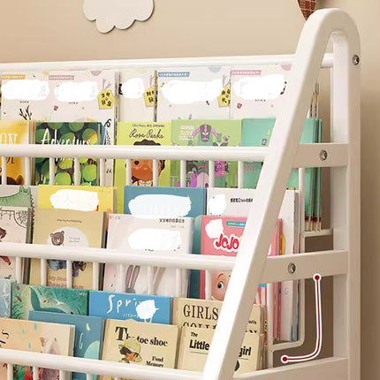Kids Bookcase Home Picture Book Shelf for Toddlers Kids Sturdy Wooden Multilayer