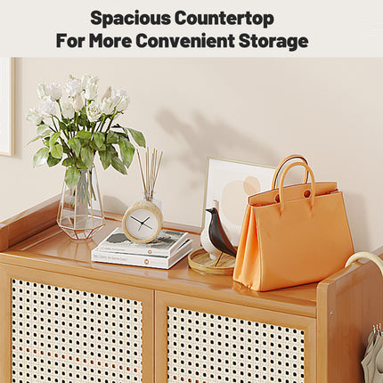 Home Entryway Multi Layer Breathable Shoe Cabinet Space Saving Dustproof Sturdy