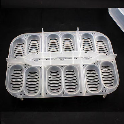 Lizard Hatching Box 12 Holes Reptile Egg Incubator Clear Container for Breeding